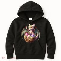Dragon  Lover - Easter Eggs Basket Kids Hoodie thumb 0