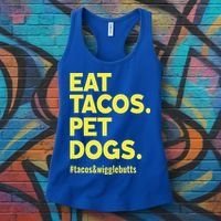 Dog Lover Eat Tacos Pet Dogs Funny Animal Women's Tank Top thumb 3