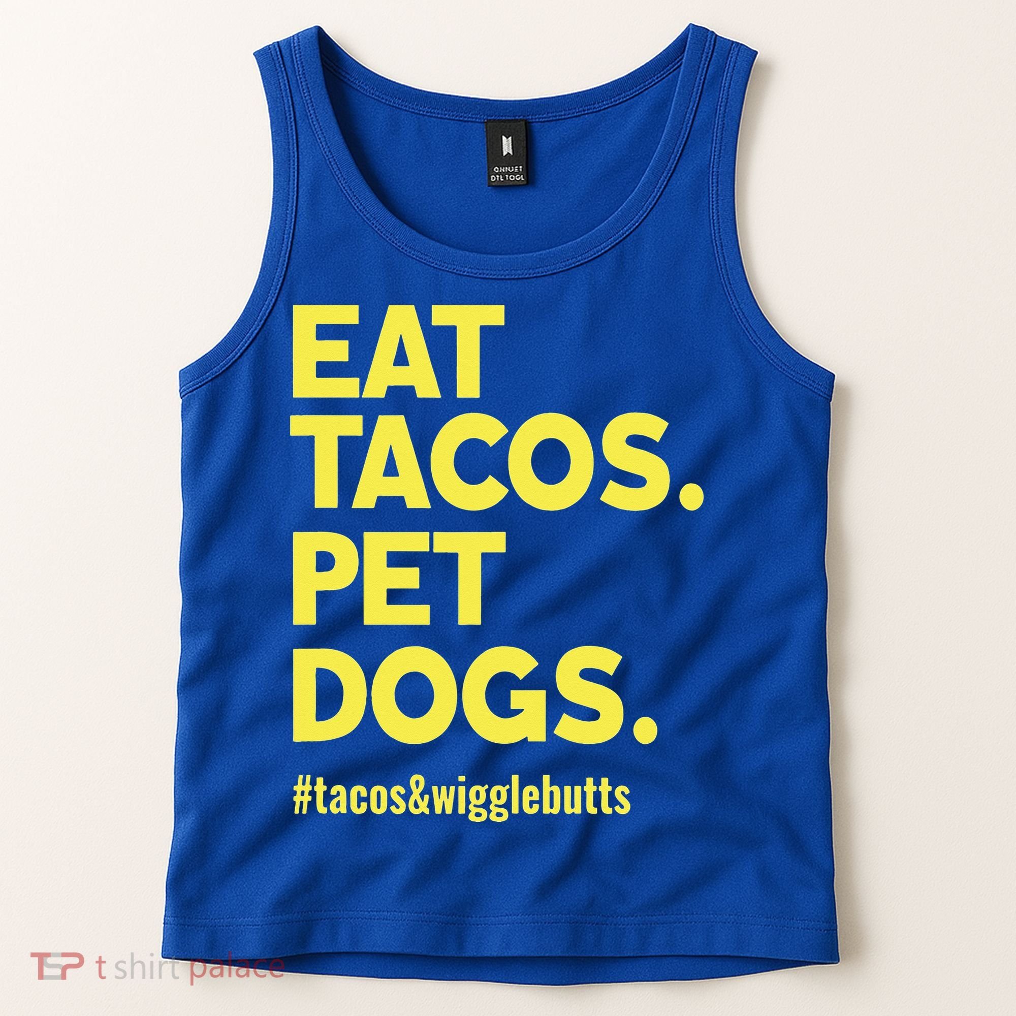 Dog Lover Eat Tacos Pet Dogs Funny Animal Tank Top