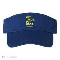 Dog Lover Eat Tacos Pet Dogs Funny Animal Visor thumb 0