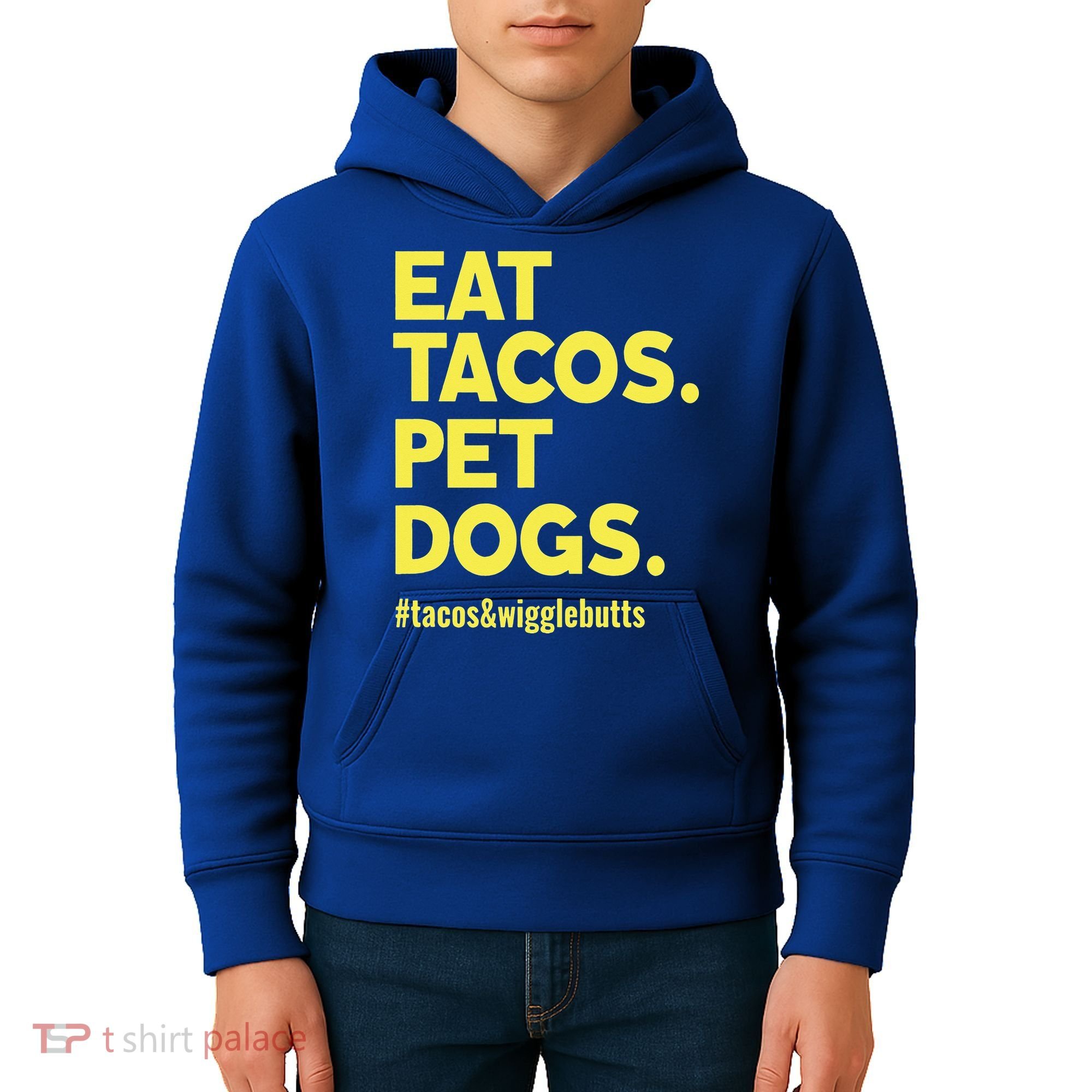 Dog Lover Eat Tacos Pet Dogs Funny Animal Kids Hoodie