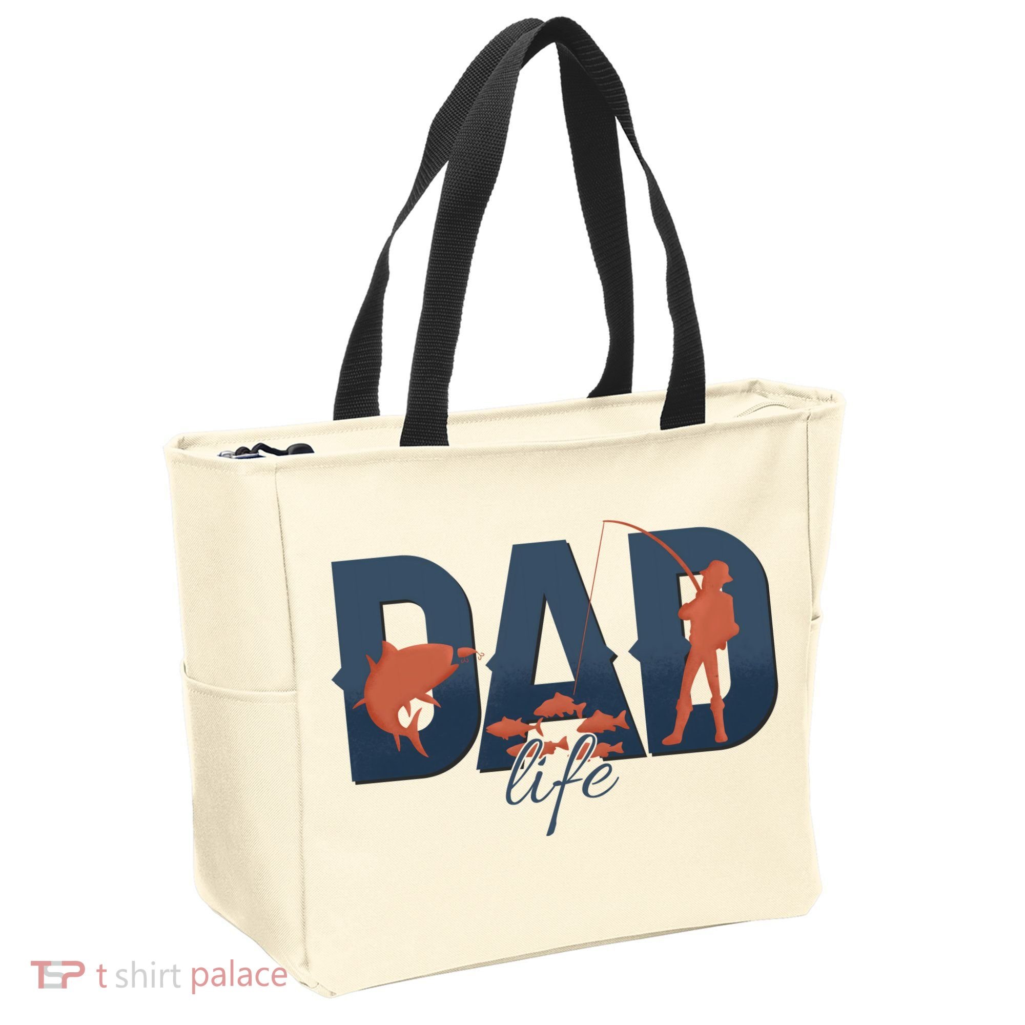Dad Life Fishing Lover Fathers Day Gift Tote Bag