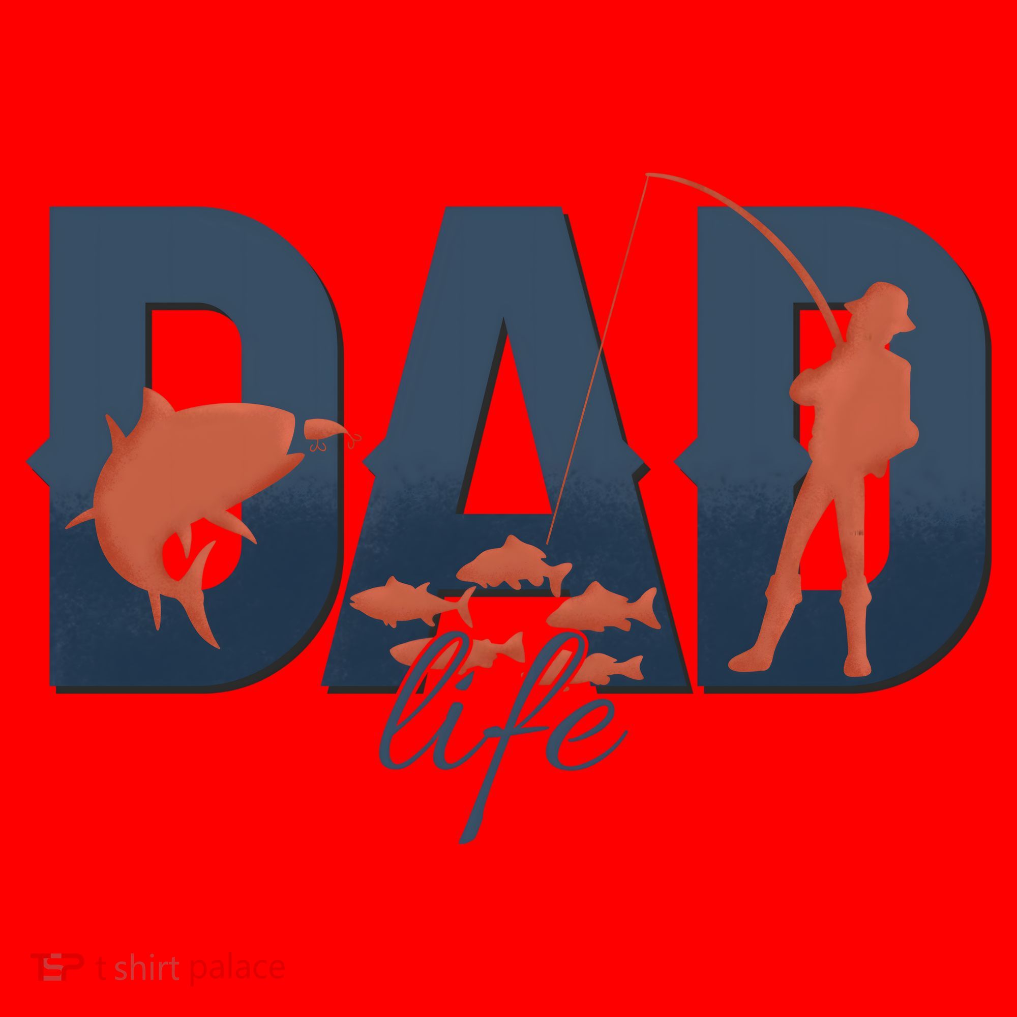 Dad Life Fishing Lover Fathers Day Gift Santa Hat
