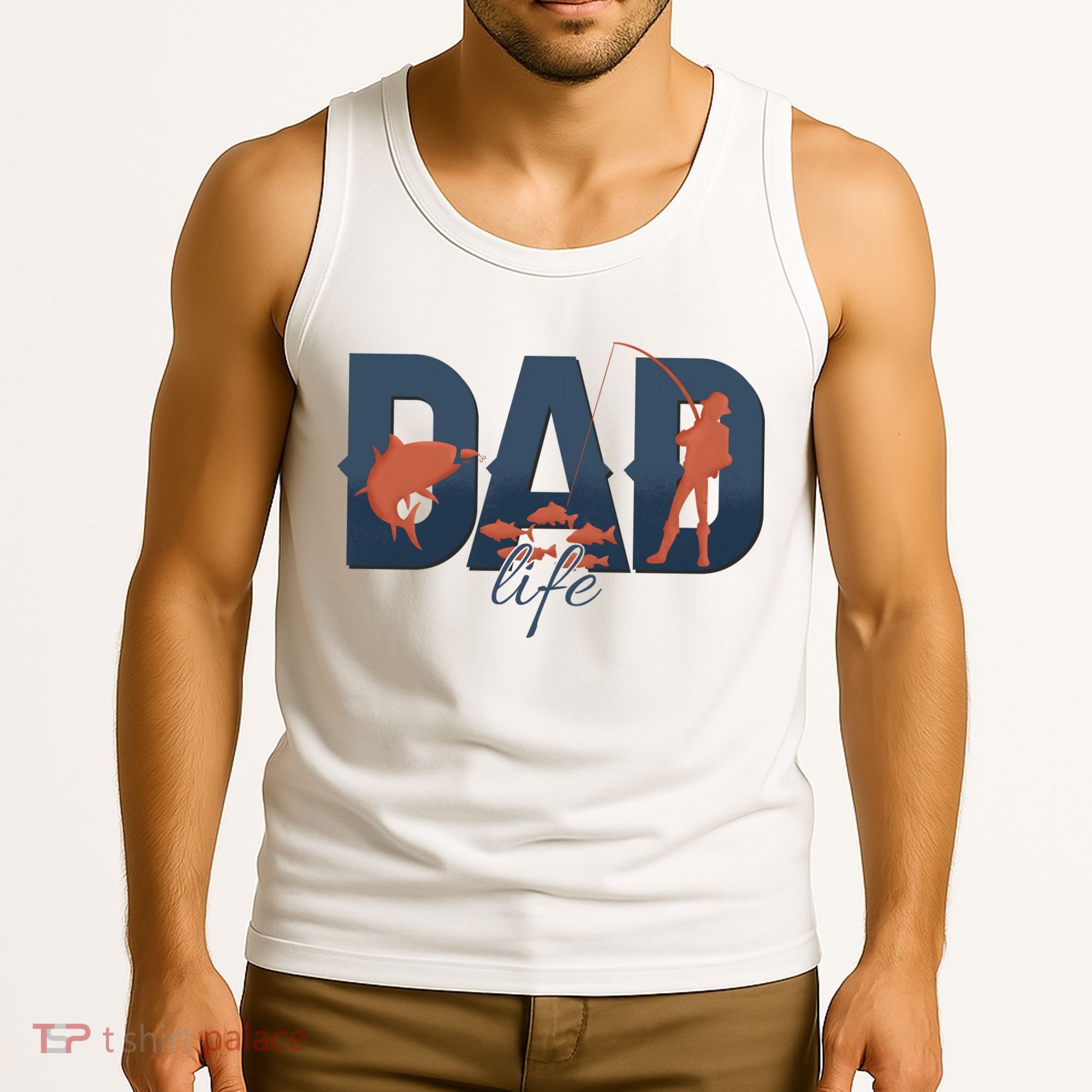 Dad Life Fishing Lover Fathers Day Gift Tank Top