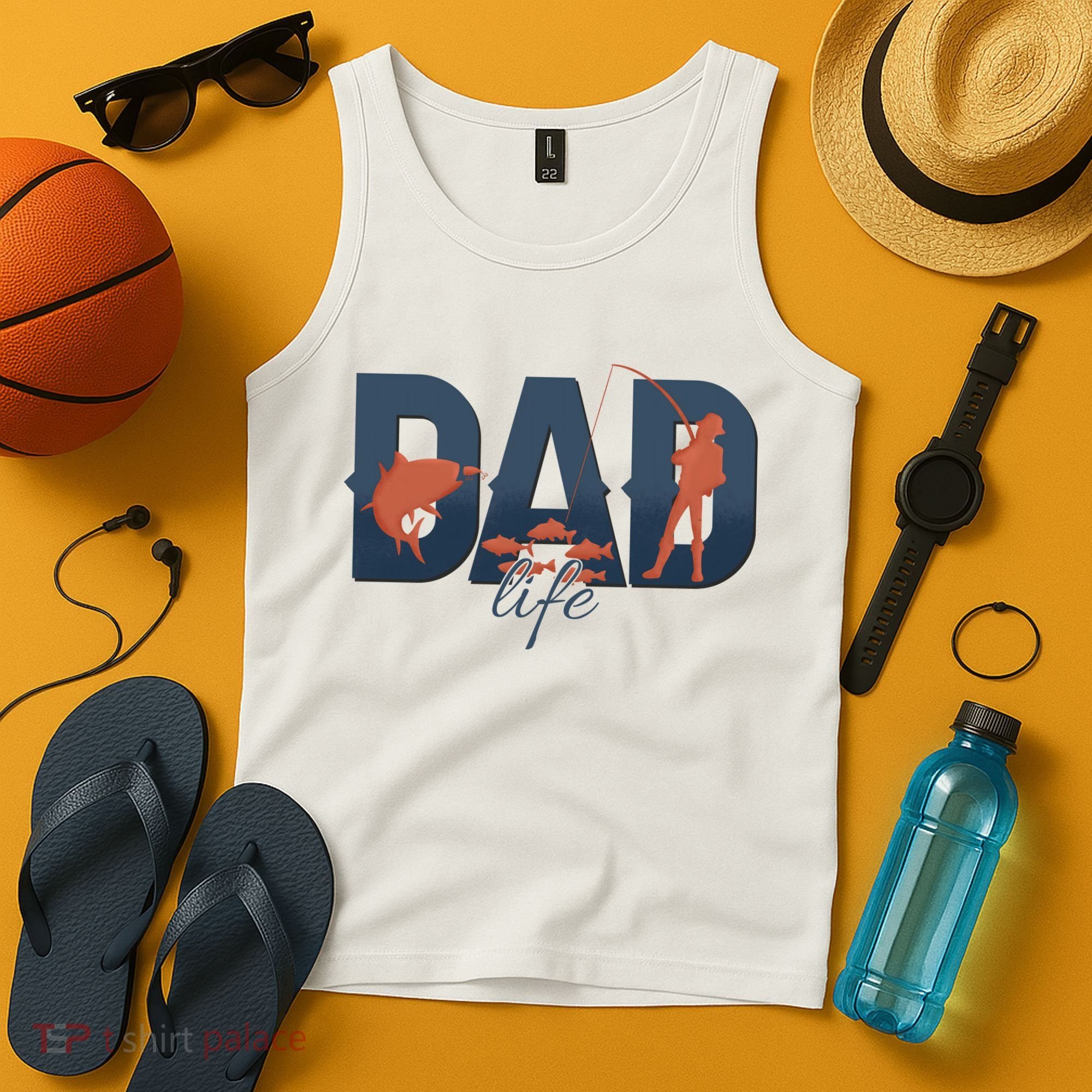 Dad Life Fishing Lover Fathers Day Gift Tank Top