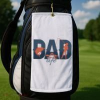 Dad Life Fishing Lover Fathers Day Gift Golf Towel thumb 2