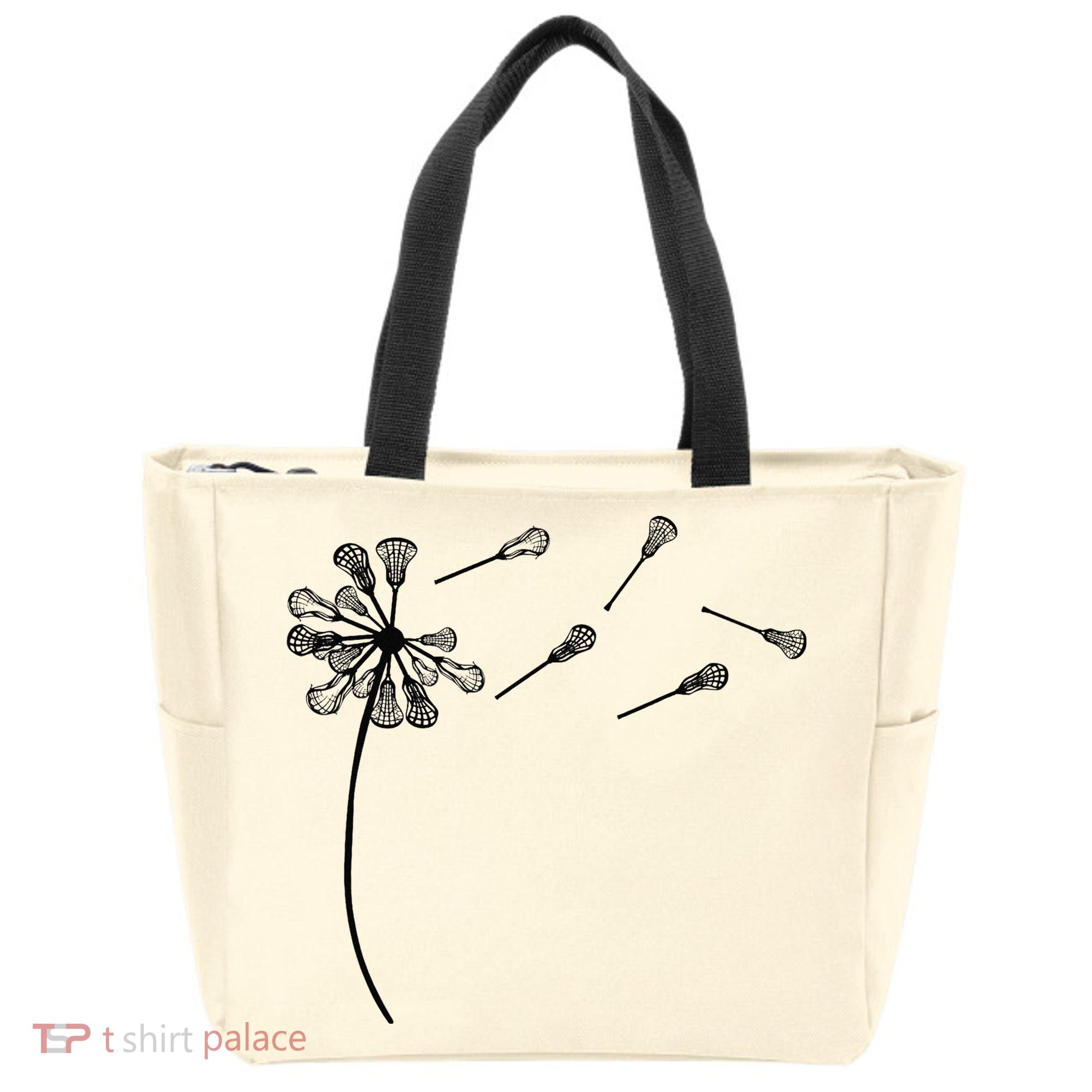 Dandelion Lacrosse for Lacrosse Player Tote Bag
