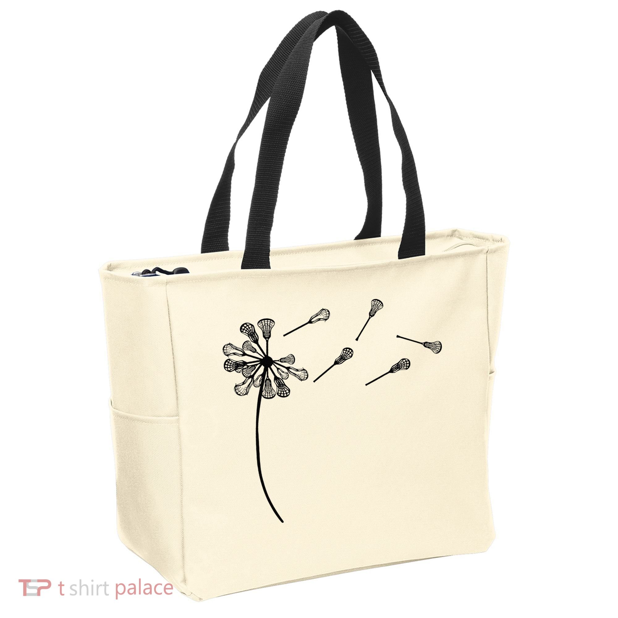 Dandelion Lacrosse for Lacrosse Player Tote Bag