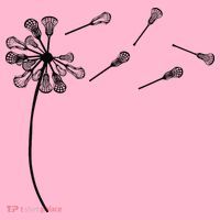 Dandelion Lacrosse for Lacrosse Player Coaster thumb 2