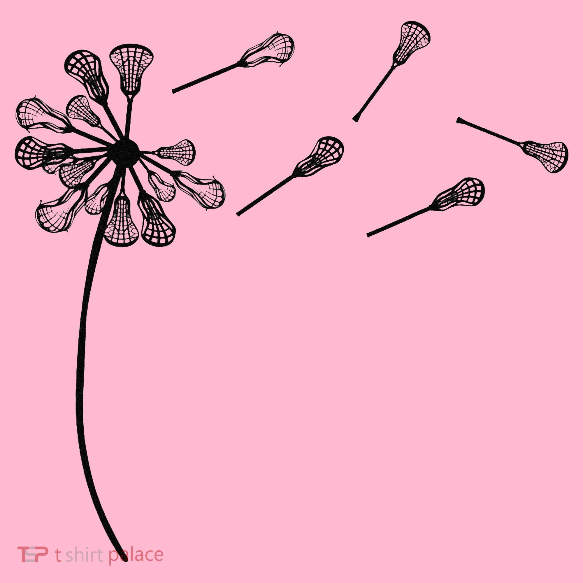 Dandelion Lacrosse for Lacrosse Player Coaster
