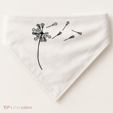 Dandelion Lacrosse for Lacrosse Player USA-Made Doggie Bandana