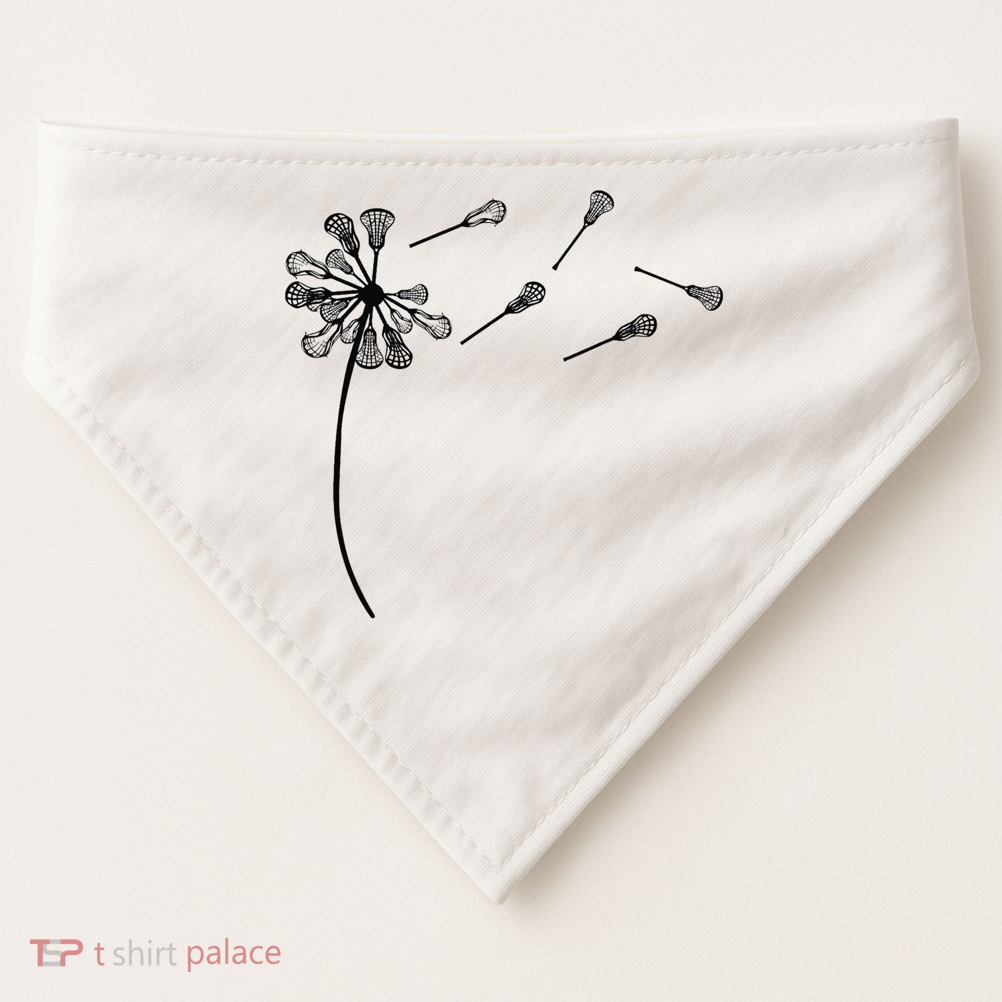 Dandelion Lacrosse for Lacrosse Player USA-Made Doggie Bandana