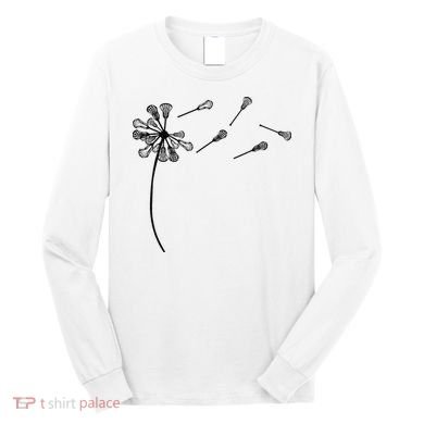 Dandelion Lacrosse for Lacrosse Player Long Sleeve Shirt