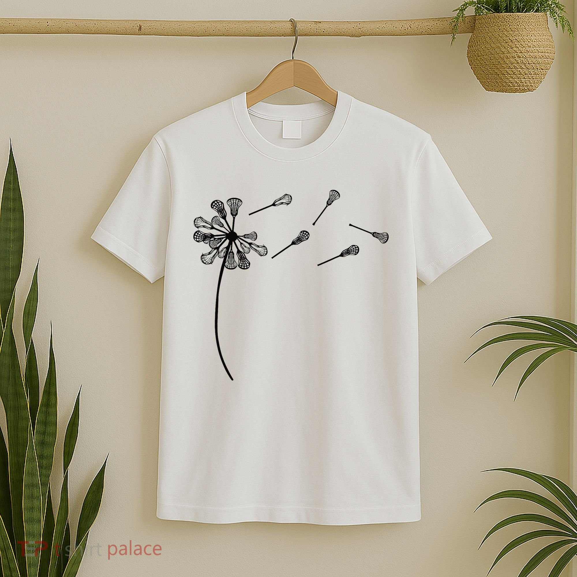 Dandelion Lacrosse for Lacrosse Player T-Shirt