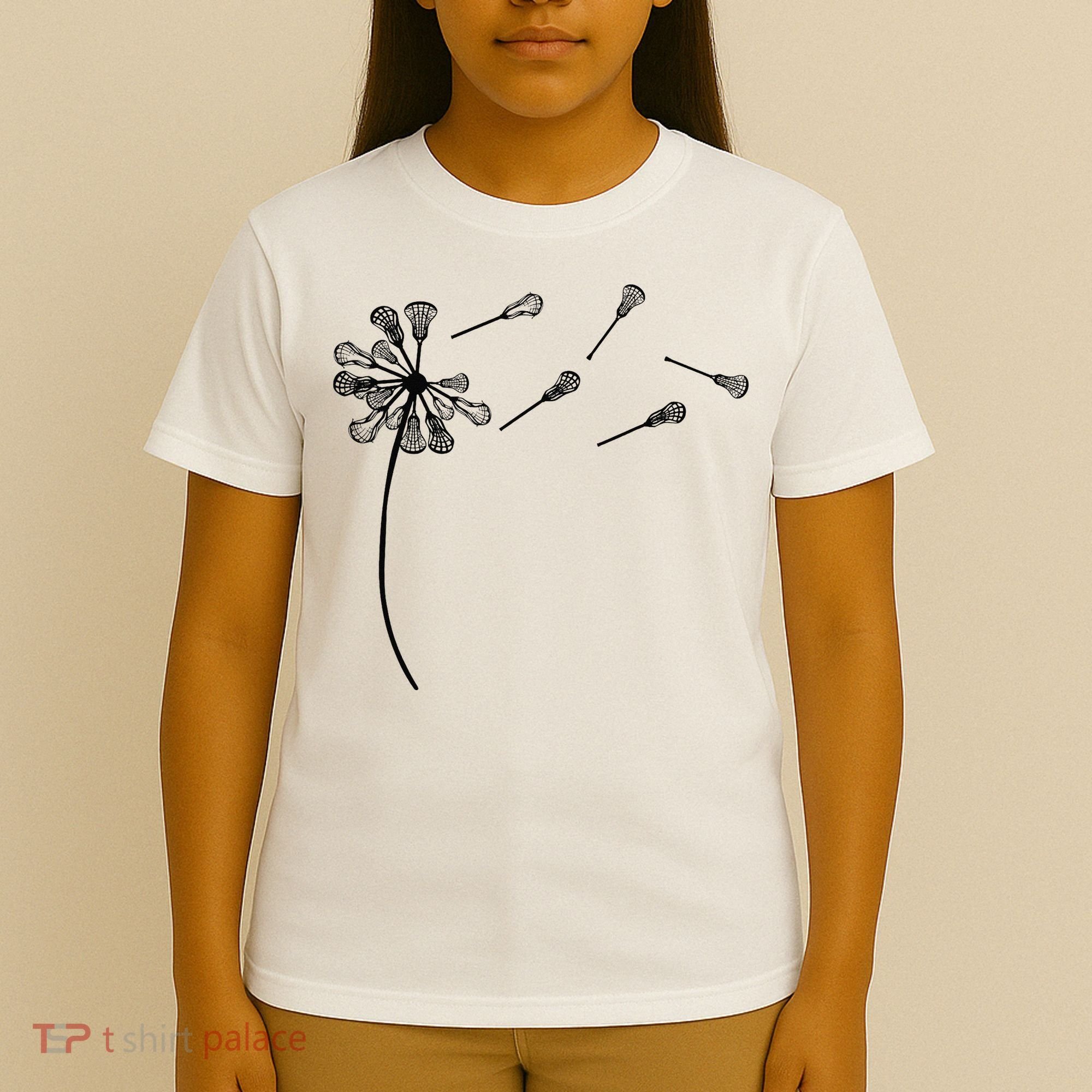 Dandelion Lacrosse for Lacrosse Player T-Shirt