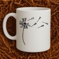 Dandelion Lacrosse for Lacrosse Player Coffee Mug thumb 2