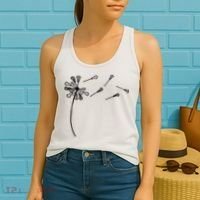 Dandelion Lacrosse for Lacrosse Player Women's Tank Top thumb 2