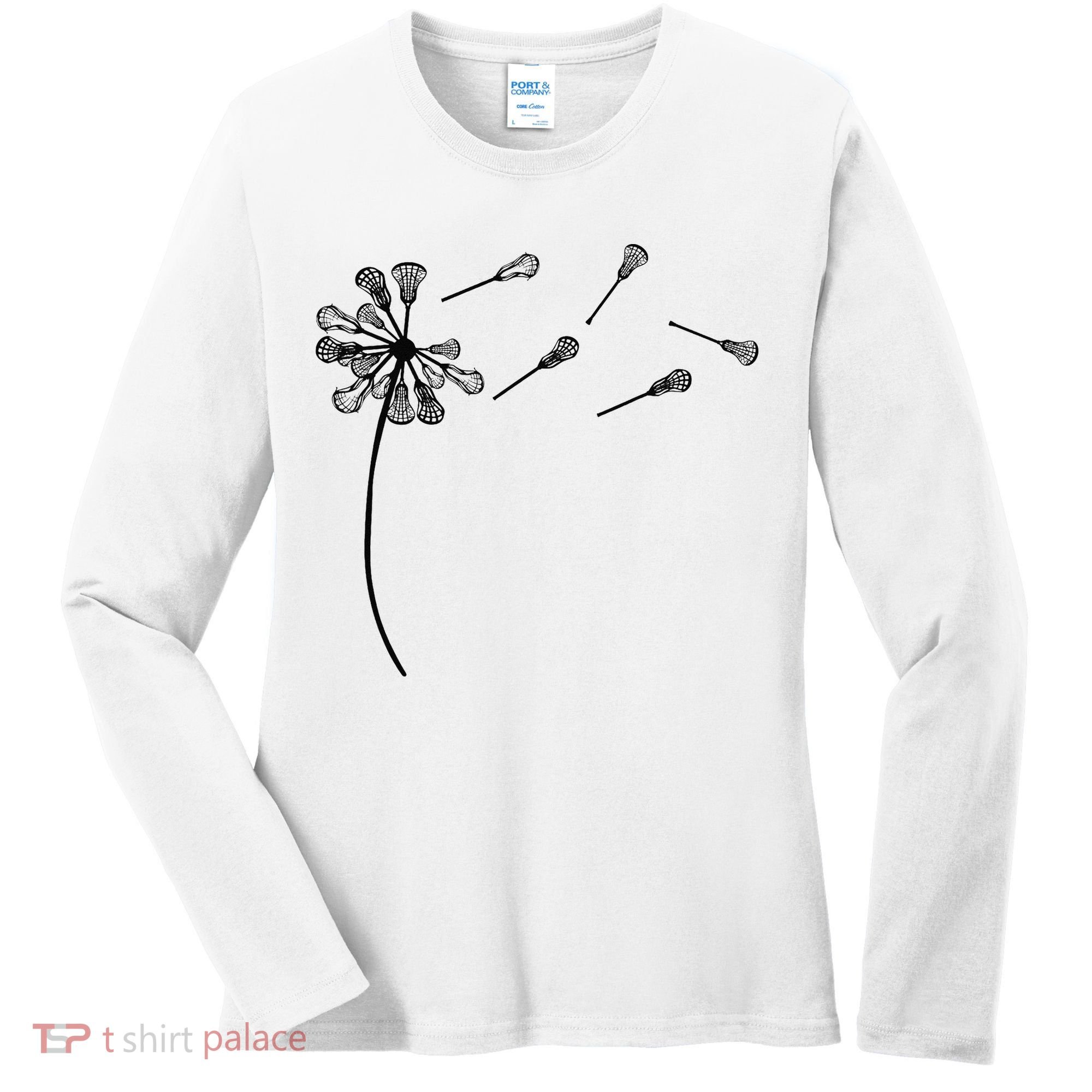 Dandelion Lacrosse for Lacrosse Player Women's Long Sleeve Shirt