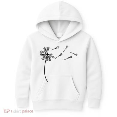 Dandelion Lacrosse for Lacrosse Player Kids Hoodie