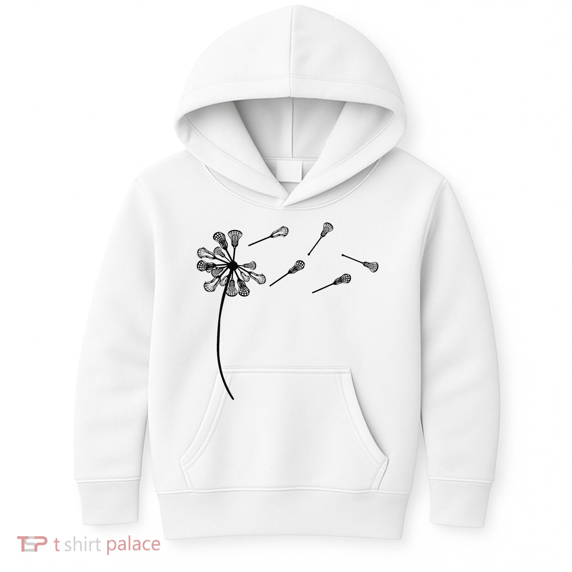 Dandelion Lacrosse for Lacrosse Player Kids Hoodie