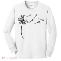 Dandelion Lacrosse for Lacrosse Player Kids Long Sleeve Shirt thumb 0