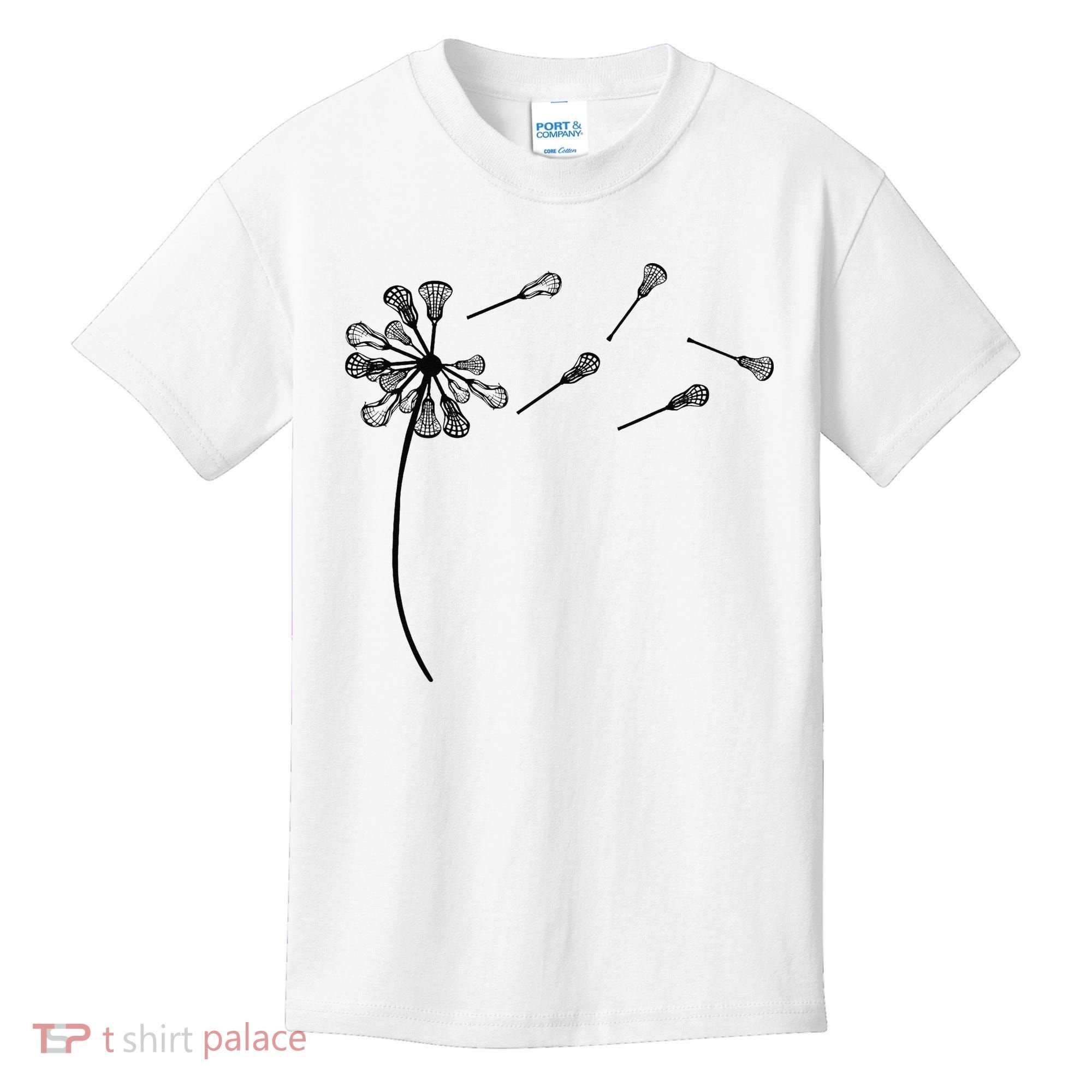 Dandelion Lacrosse for Lacrosse Player Kids T-Shirt