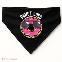 Donut Lord Funny Doughnut Lover USA-Made Doggie Bandana thumb 0