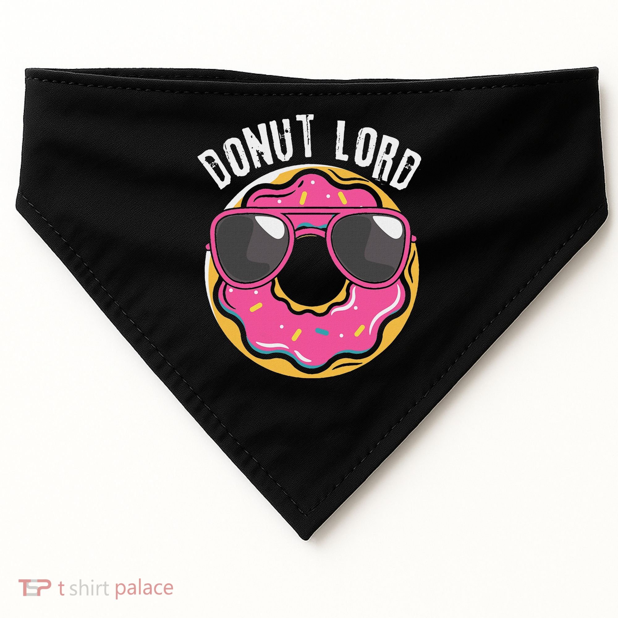 Donut Lord Funny Doughnut Lover USA-Made Doggie Bandana