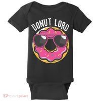 Donut Lord Funny Doughnut Lover Baby Bodysuit thumb 0