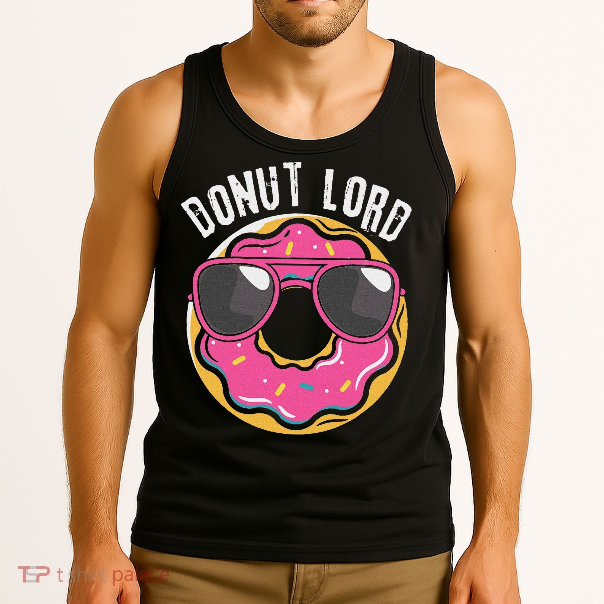Donut Lord Funny Doughnut Lover Tank Top