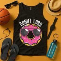 Donut Lord Funny Doughnut Lover Tank Top thumb 4