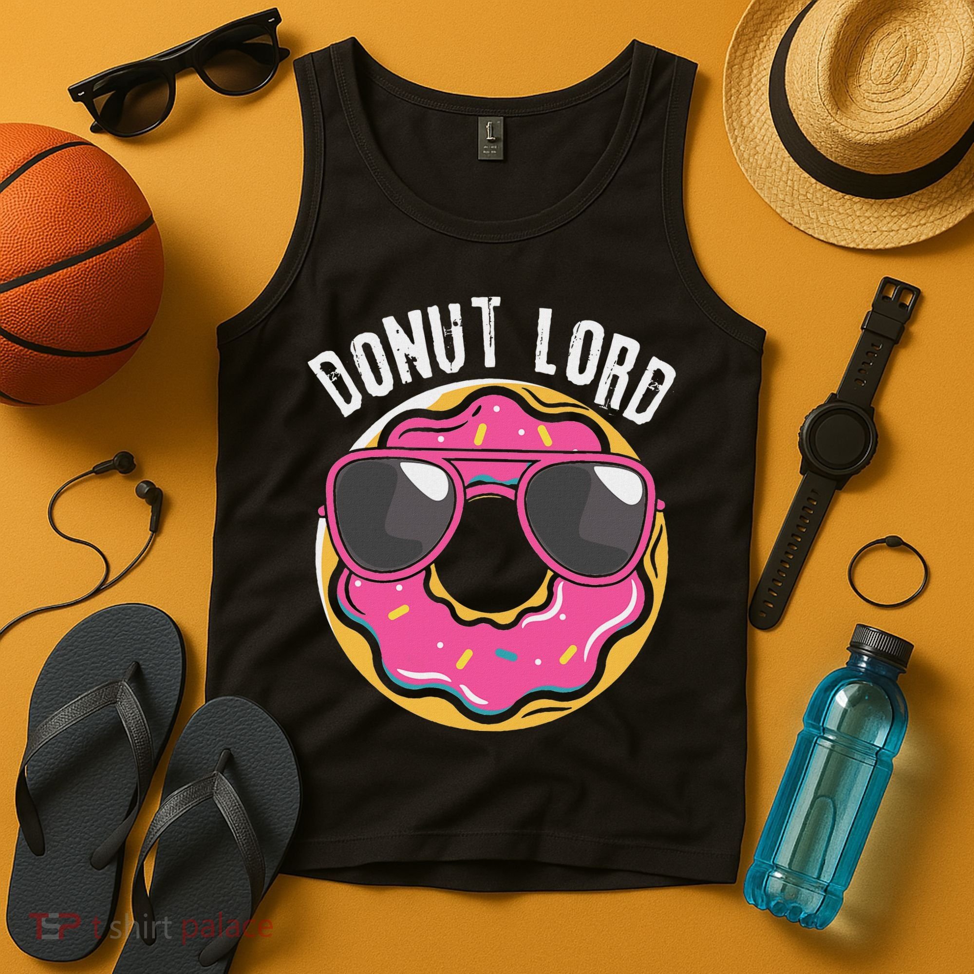 Donut Lord Funny Doughnut Lover Tank Top
