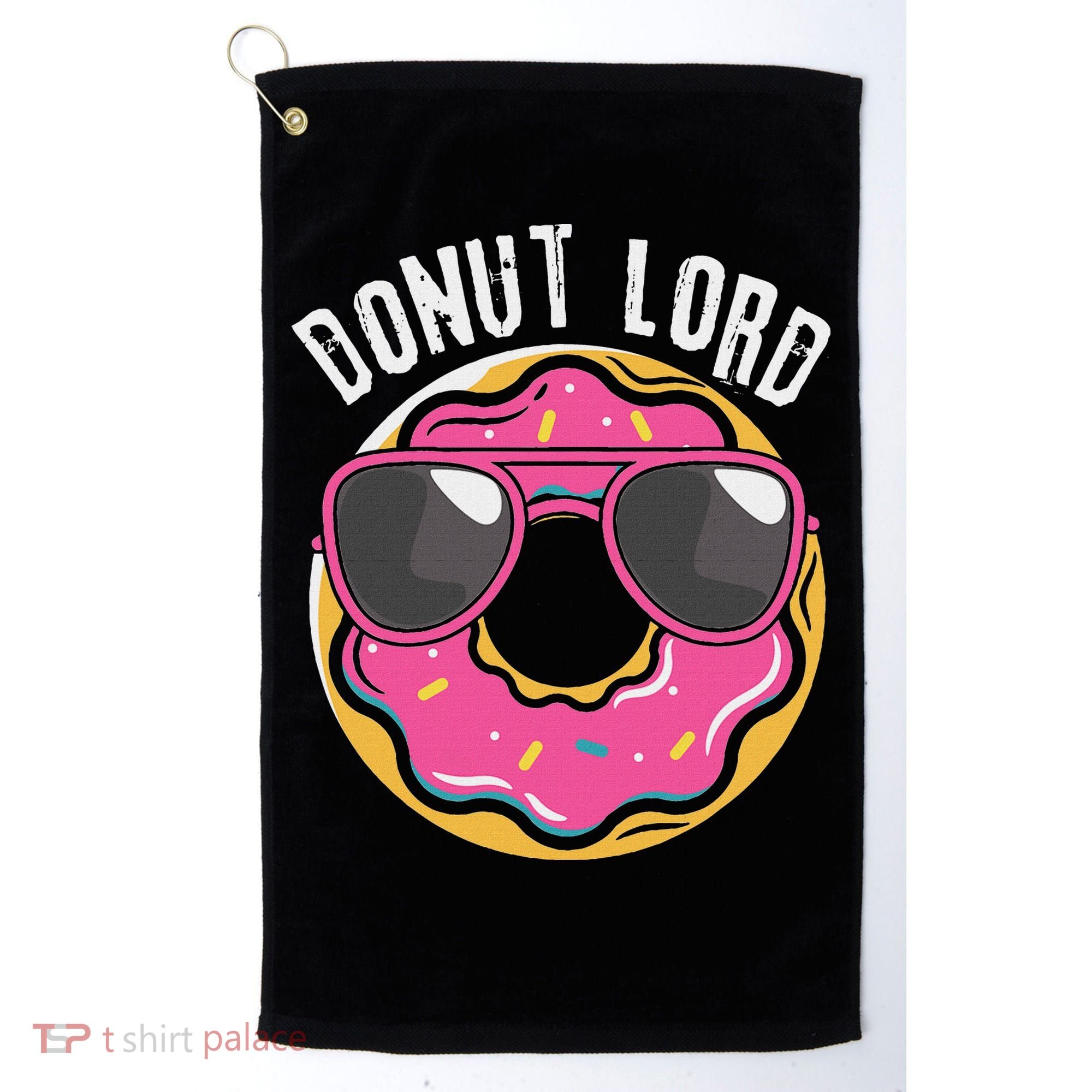 Donut Lord Funny Doughnut Lover Golf Towel