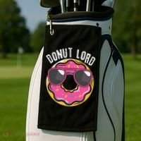 Donut Lord Funny Doughnut Lover Golf Towel thumb 2