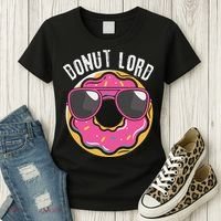 Donut Lord Funny Doughnut Lover Women's T-Shirt thumb 3