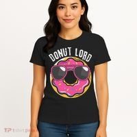Donut Lord Funny Doughnut Lover Women's T-Shirt thumb 4