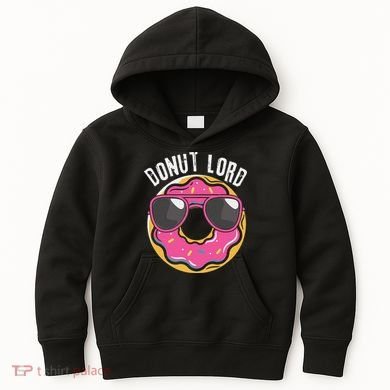 Donut Lord Funny Doughnut Lover Kids Hoodie