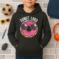 Donut Lord Funny Doughnut Lover Kids Hoodie thumb 2