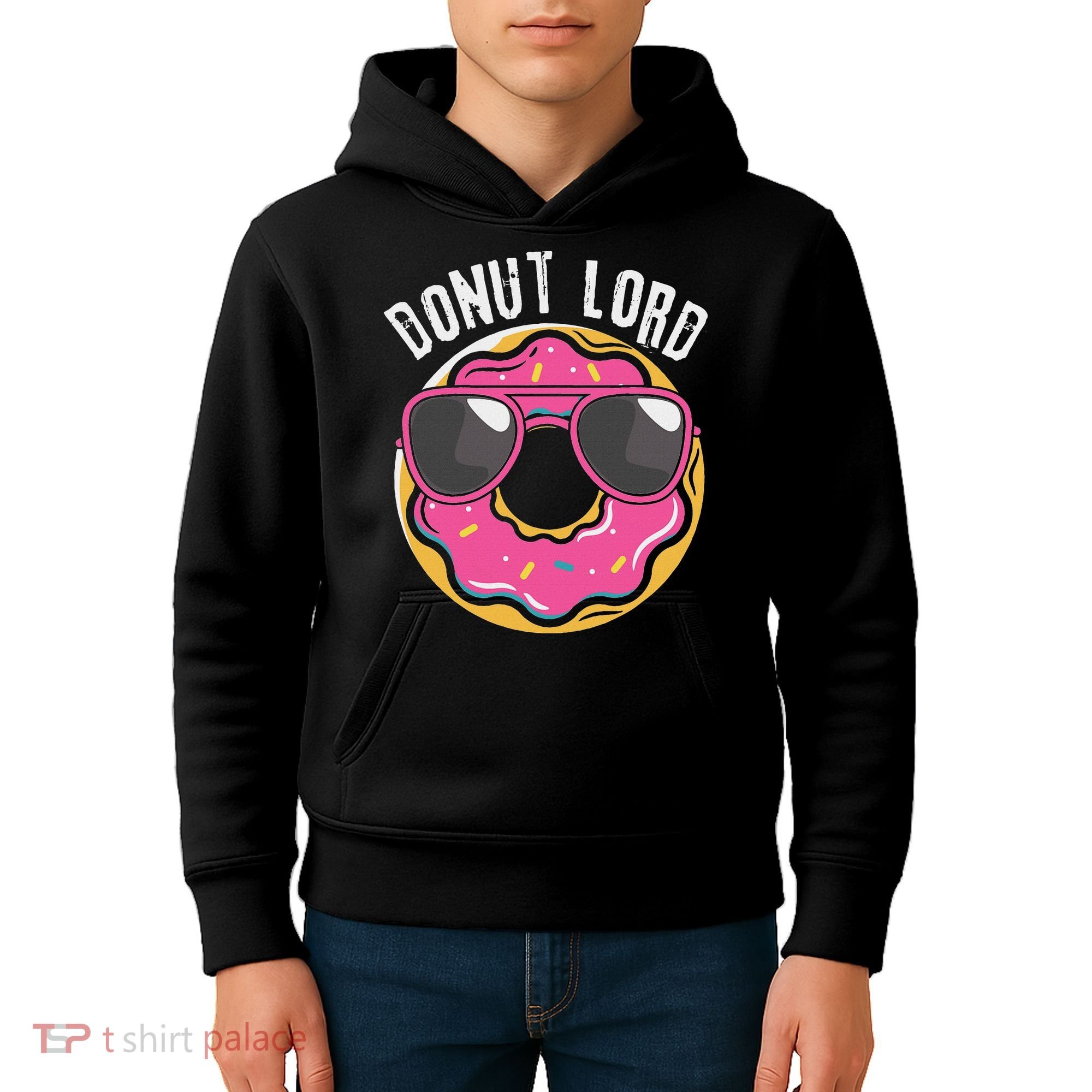 Donut Lord Funny Doughnut Lover Kids Hoodie