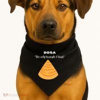 Dosa Lover Funny Indian Quotes Indian Food USA-Made Doggie Bandana thumb 1