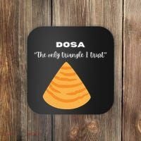 Dosa Lover Funny Indian Quotes Indian Food Coaster thumb 0