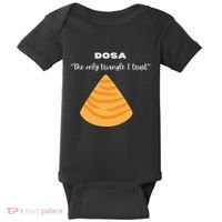 Dosa Lover Funny Indian Quotes Indian Food Baby Bodysuit thumb 0