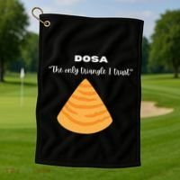 Dosa Lover Funny Indian Quotes Indian Food Golf Towel thumb 1