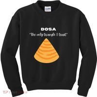Dosa Lover Funny Indian Quotes Indian Food Kids Sweatshirt thumb 0