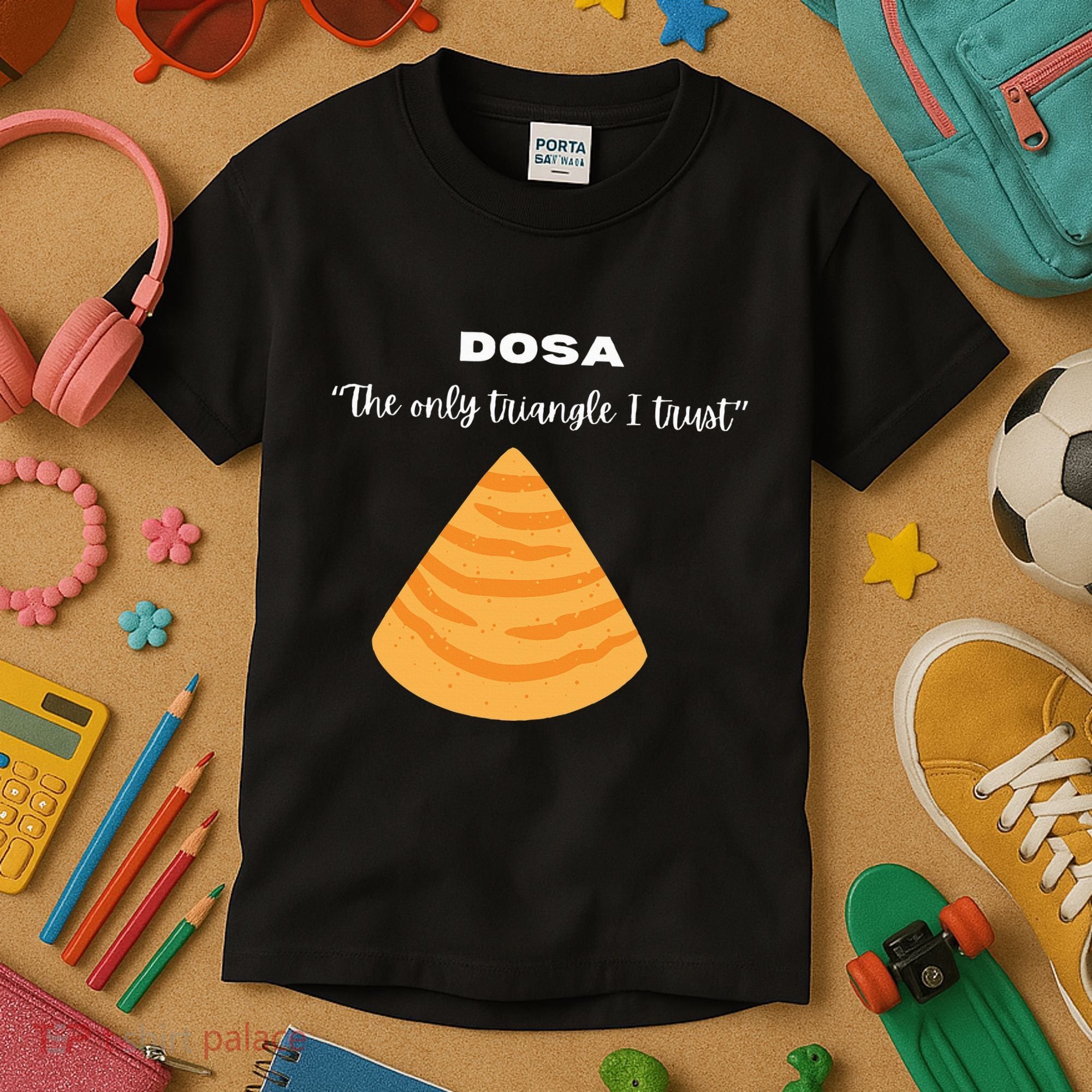 Dosa Lover Funny Indian Quotes Indian Food Kids T-Shirt