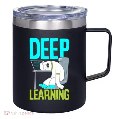 Deep Learning Funny Artificial Intelligence Machine Learning Gift 12oz Stainless Steel Coffee Mug