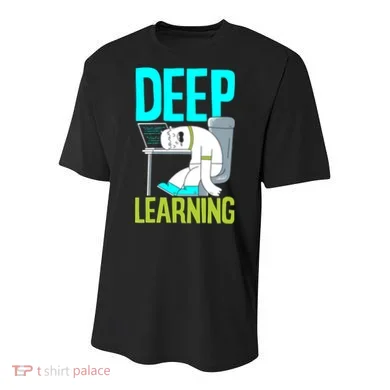 Deep Learning Funny Artificial Intelligence Machine Learning Gift Youth Performance Sprint T-Shirt