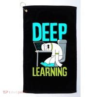 Deep Learning Funny Artificial Intelligence Machine Learning Gift Golf Towel thumb 0