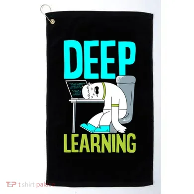Deep Learning Funny Artificial Intelligence Machine Learning Gift Golf Towel
