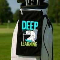 Deep Learning Funny Artificial Intelligence Machine Learning Gift Golf Towel thumb 2